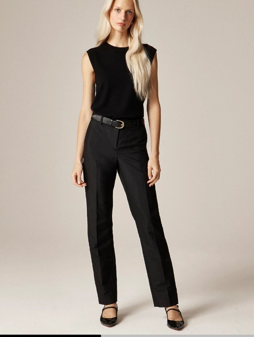 J Crew Slim-fit trouser in sateen CN751 Size 8 NWT  Black $198 Retail